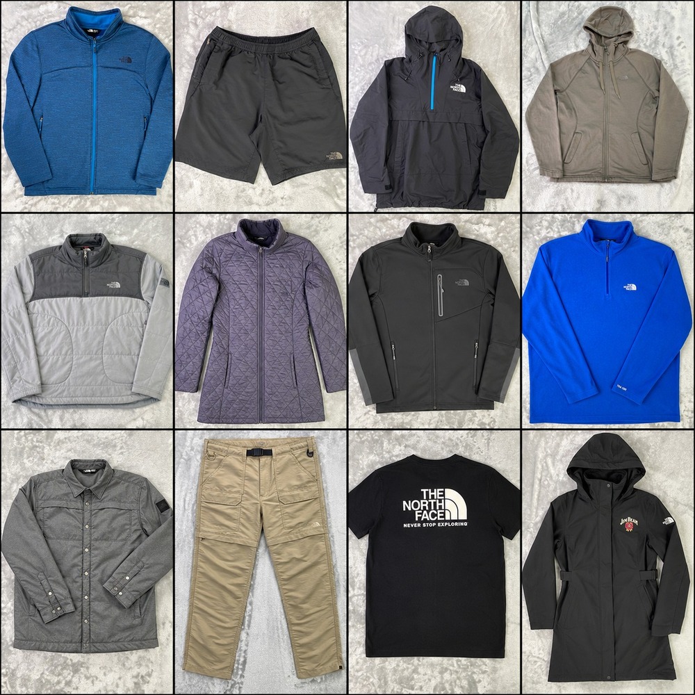 The North Face Bulk 12 Piece Mixed Lot Coat Jacket Parka Insulated Puffer Shorts